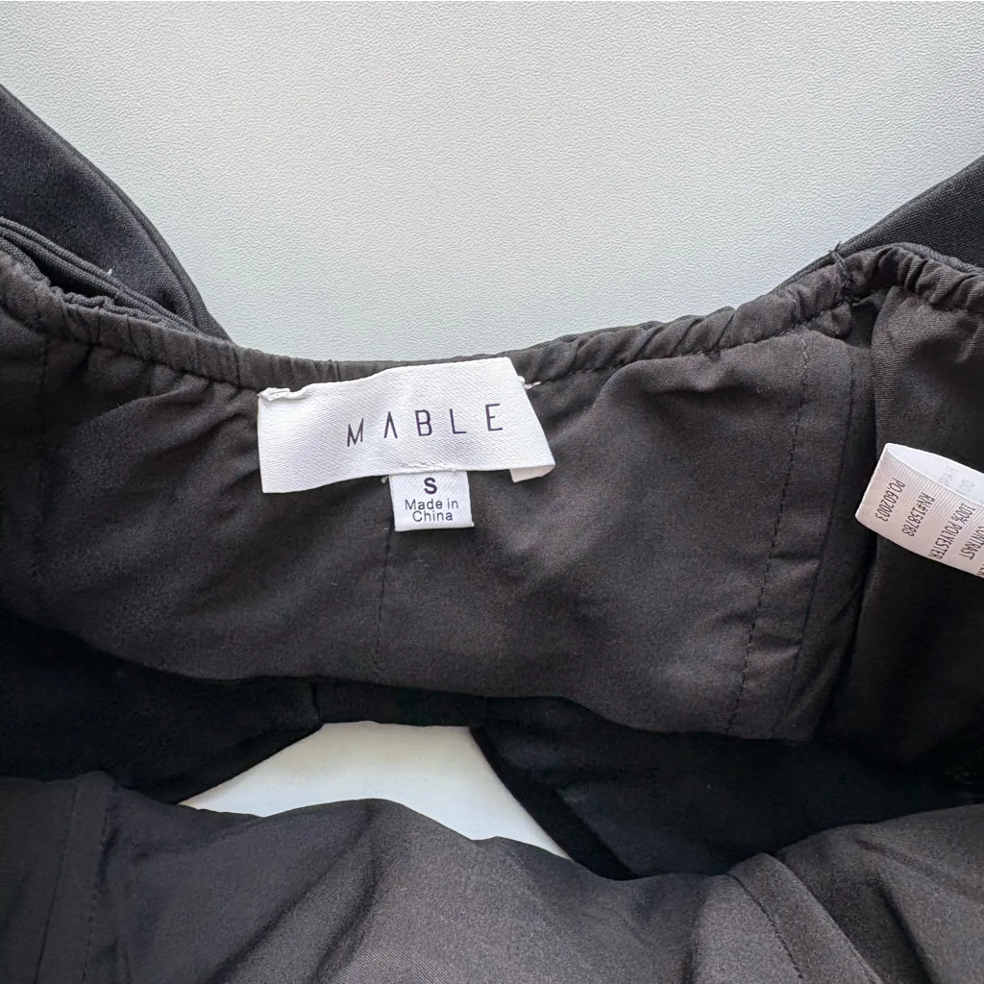 Mable back bow‎ Black Strapless Top small NWT - Image 5