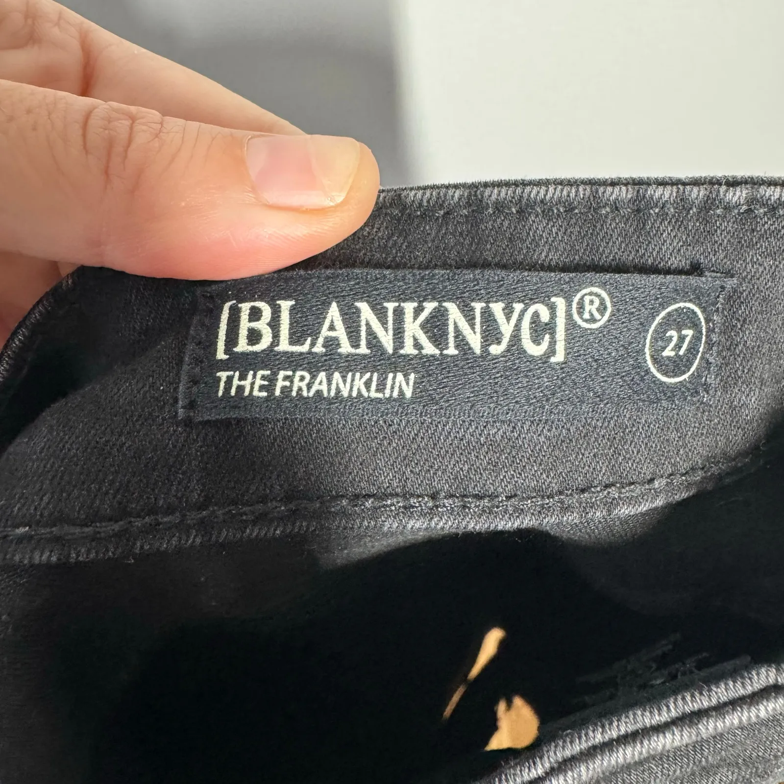 Blank NYC The Franklin Jean Women 27 Black Distressed Wideleg Grunge Punk Baggy - Image 11