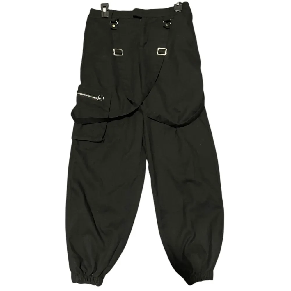 Pants Women Size 5 Straps High Rise Joggers Goth Punk Grunge Skater - Image 6