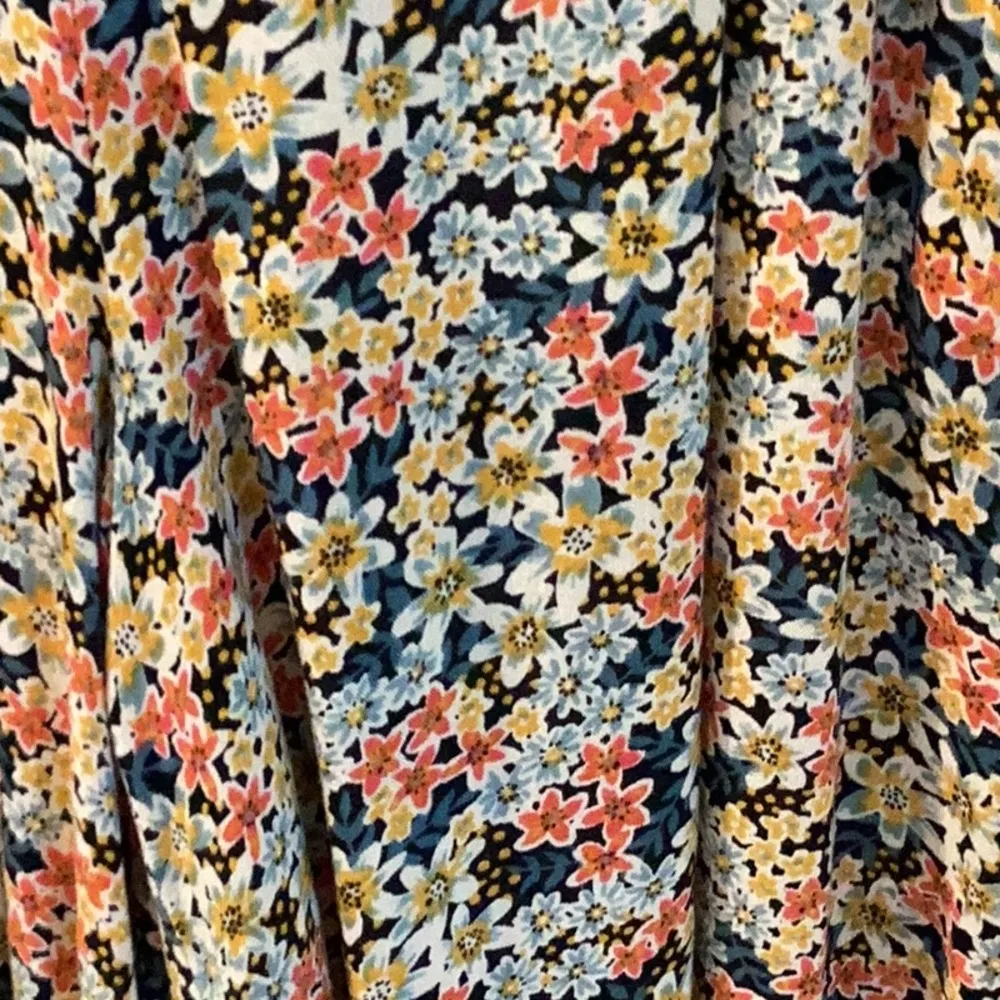 Patrons of Peace blue and Green wide leg pant’s smocked waist - Image 2