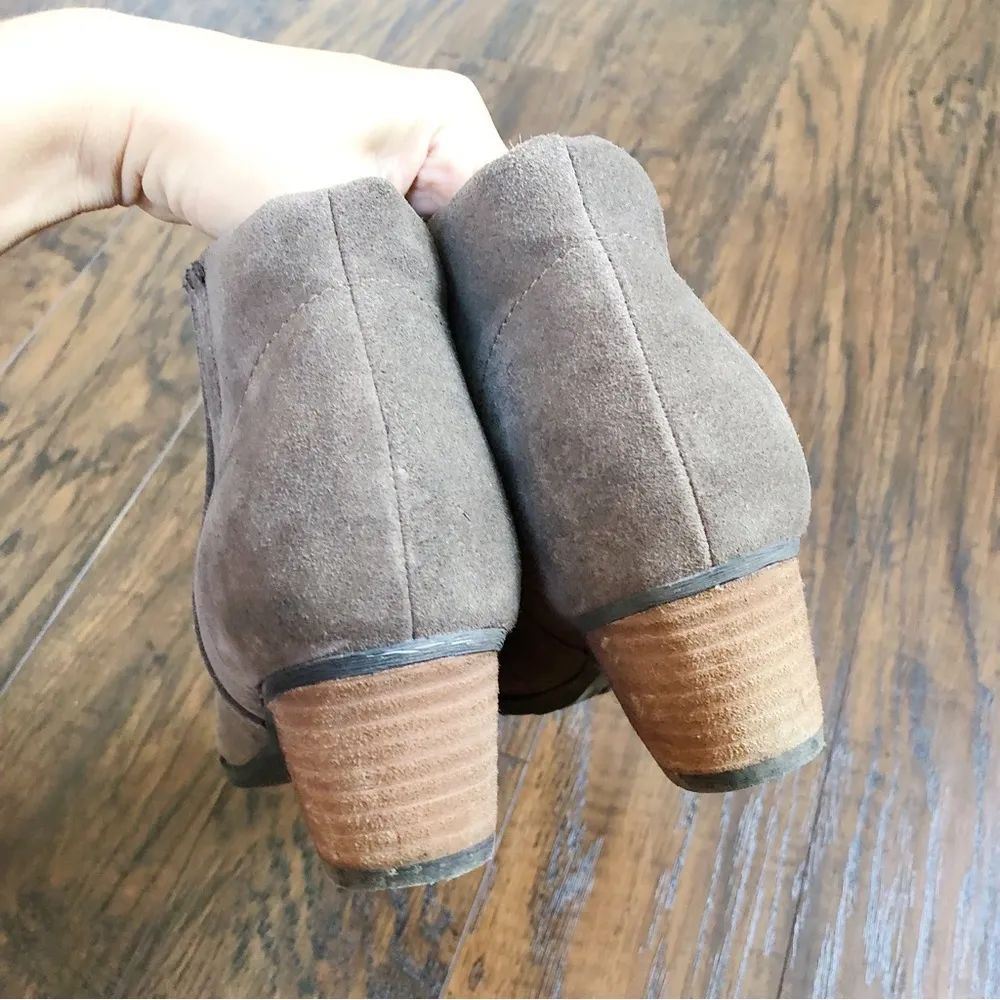 Blondo • Valli 2.0 suede ankle boots Dark Taupe leather heeled bootie waterproof - Image 10