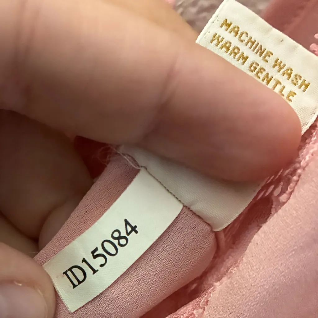 Victoria's Secret Vintage Pink Chemise with Lace & Bows L - Image 12