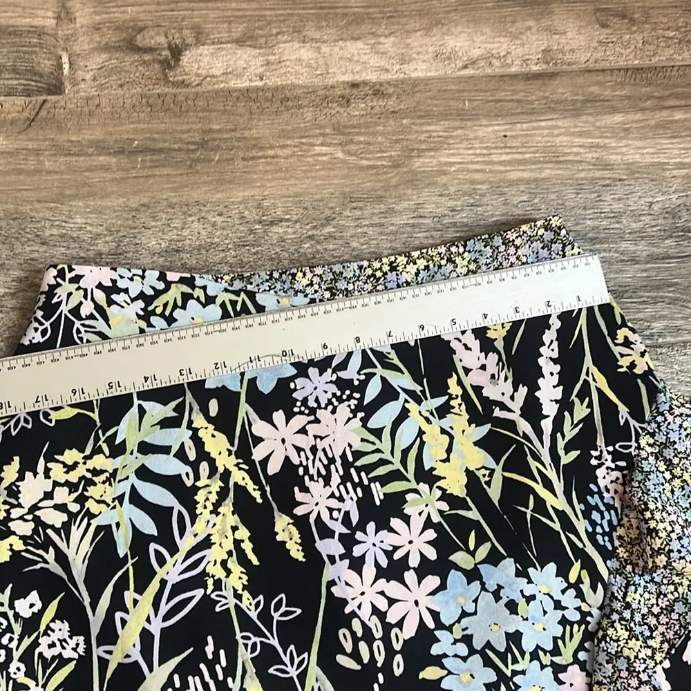 Calvin Klein Womens Spring Colorful Ruffled Wrap Midi A-Line Skirt size 10 #100 - Image 13