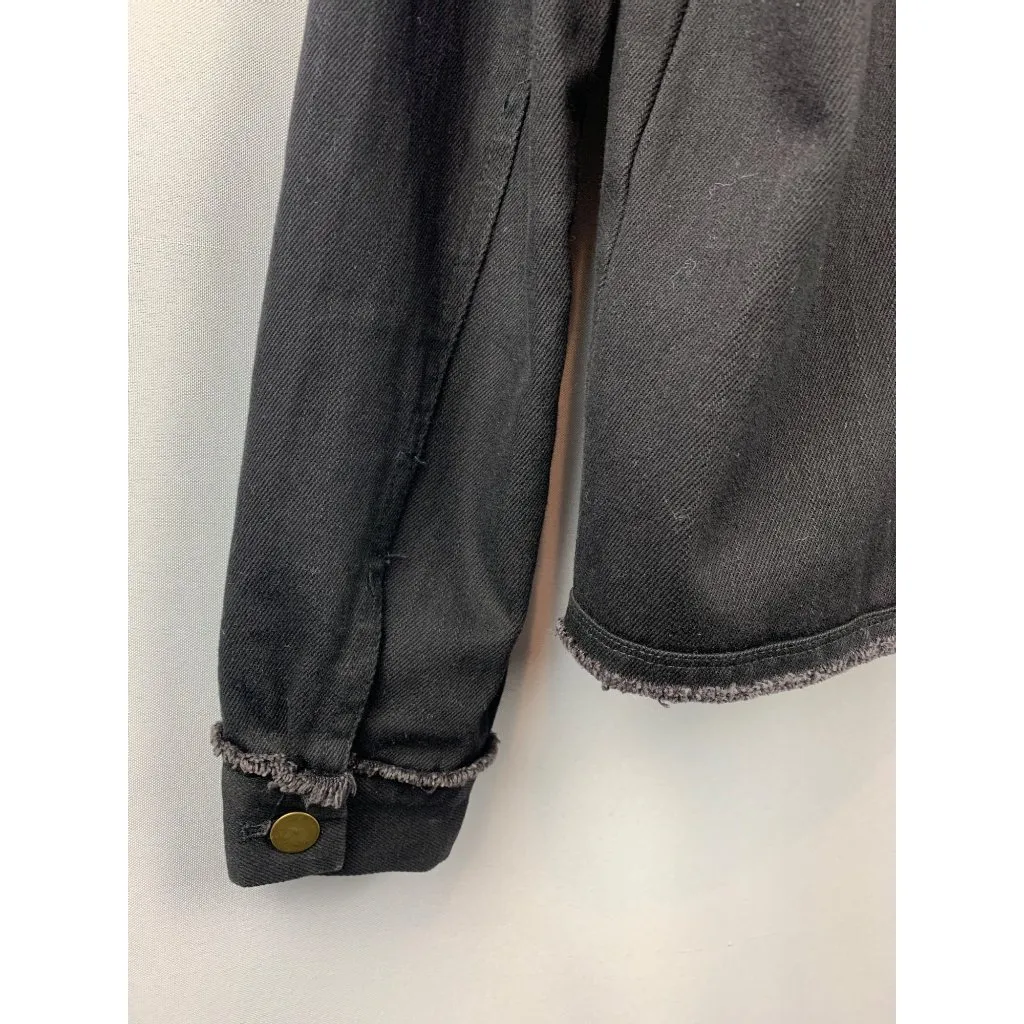 Mod Ref Women's  Black Denim Jacket Size M - Image 5