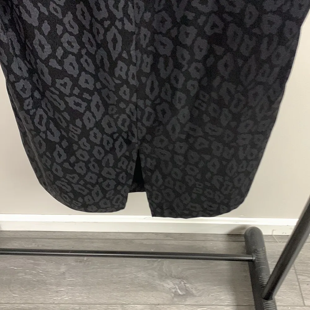 Vintage Black Leopard Print with Sequin Bow Dress Size M - Image 4