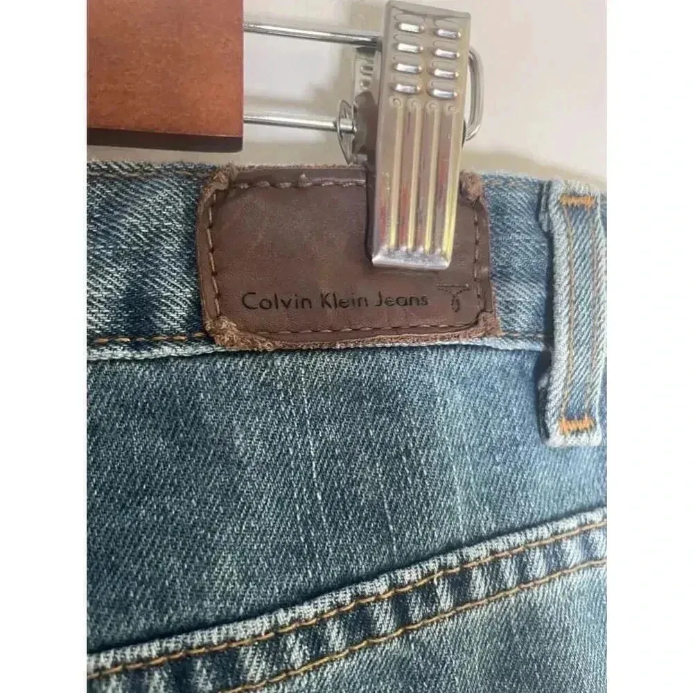 Women's Calvin Klein Jeans Flare Blue‎ Size 10 Vintage Y2K EUC! - Image 6