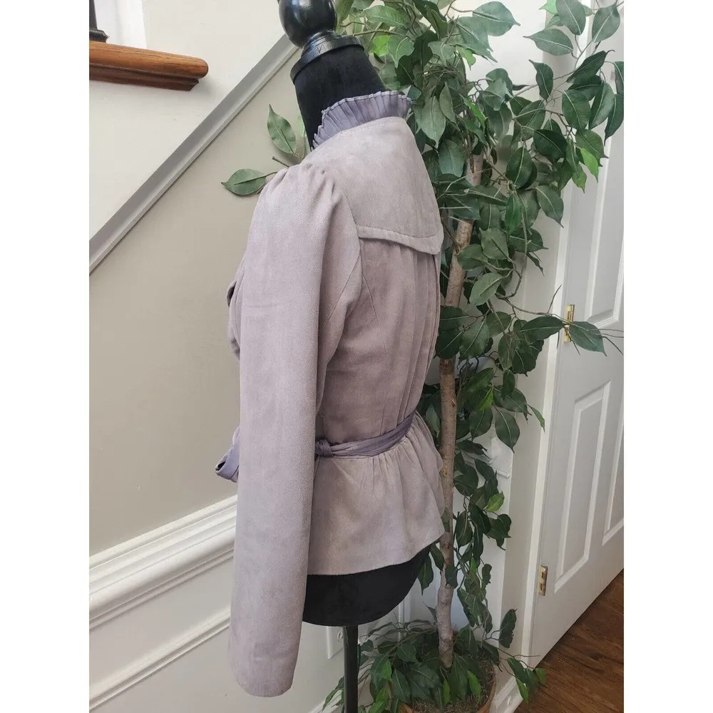 Kenneth Lady Women's Purple Polyester Long Sleeve One Button Blazer Size 40 - Image 5