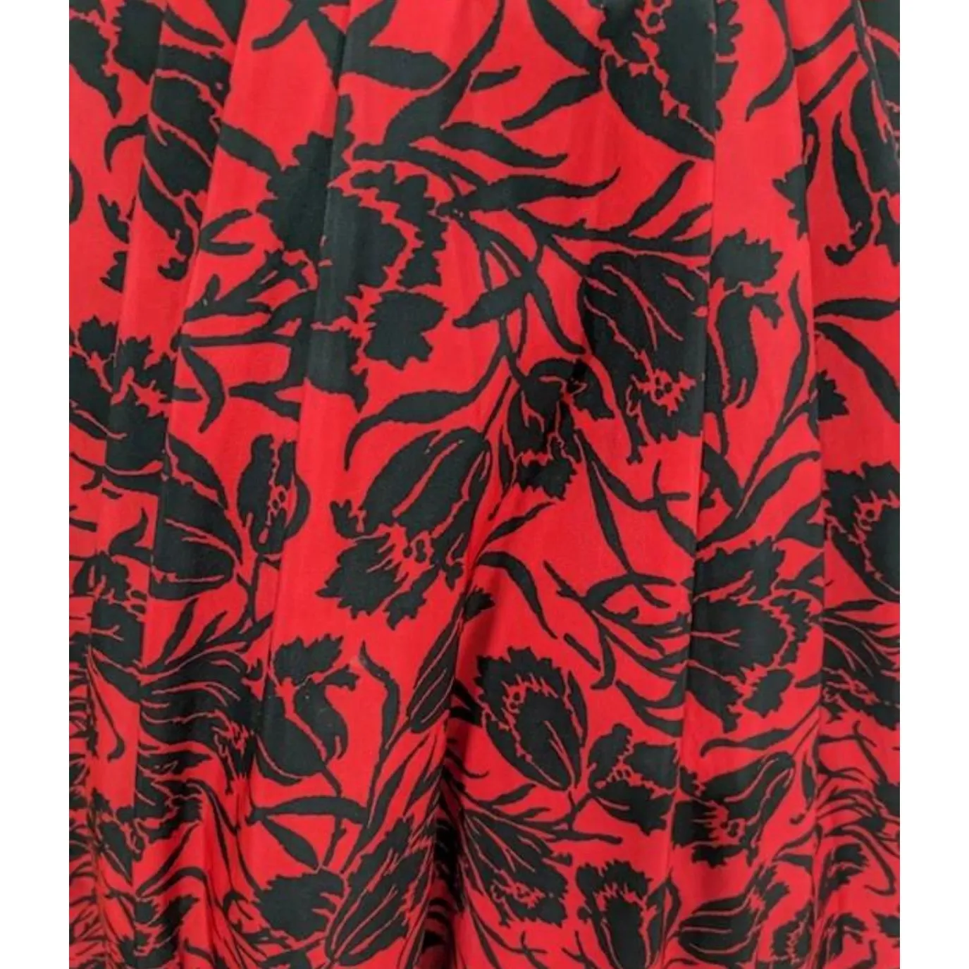 Sherri Hill Laura Marano Red Black Rose Floral High Low Formal Prom Dress 0 EUC - Image 11