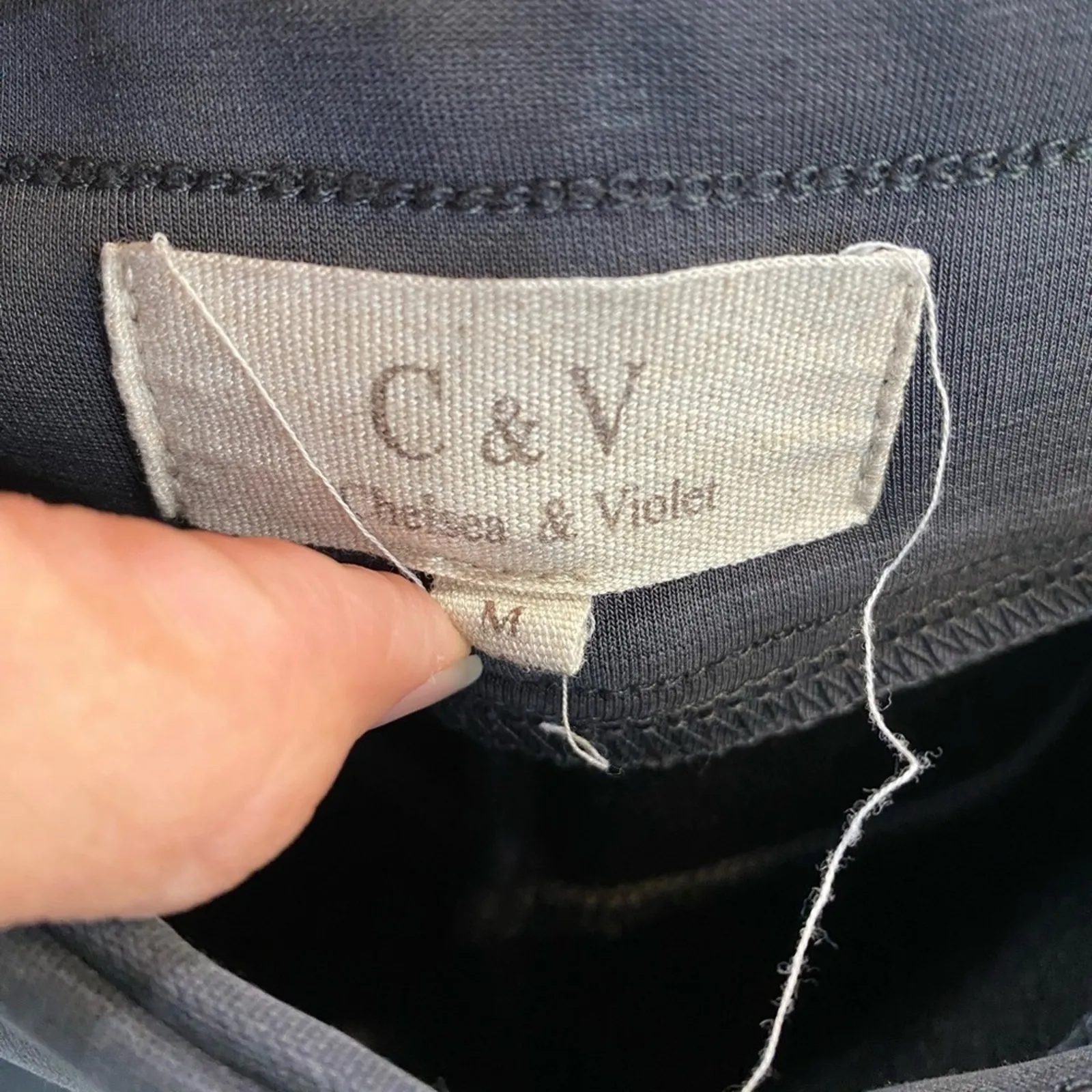 Chelsea & Violet Gray Knit High Waist Extreme Flare Pants Sz M - Image 5