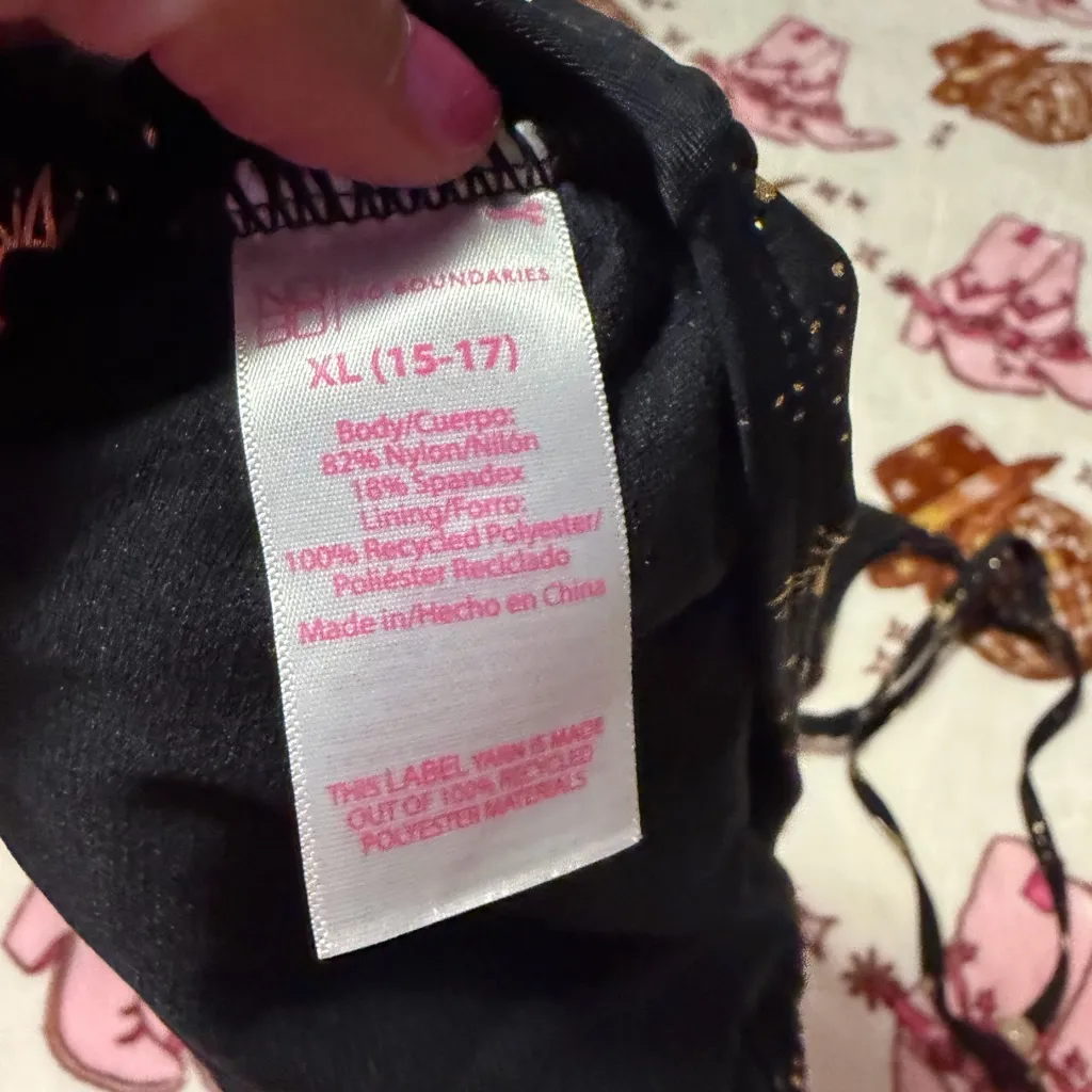 No Boundaries Black Bikini with Gold Celestial Accents - Image 4