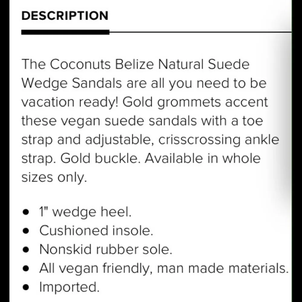 💕COCONUTS by MATISSE💕 Belize Suede Wedge Sandals - Image 7