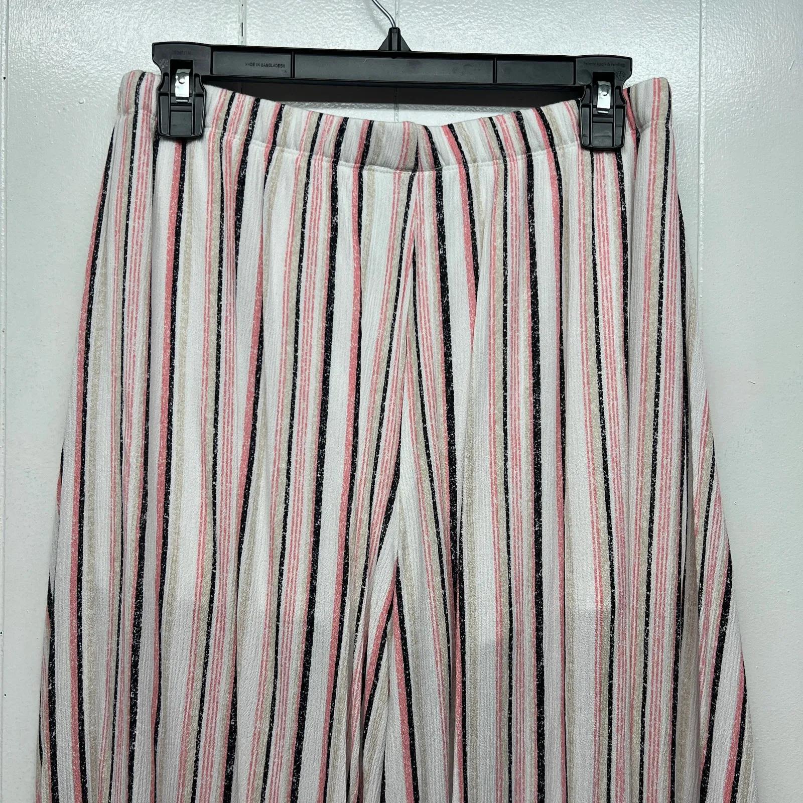 By & By Pants Womens Large Pull On Side Slits Boho Chic Beachy Coquette Festival Pink - Image 9