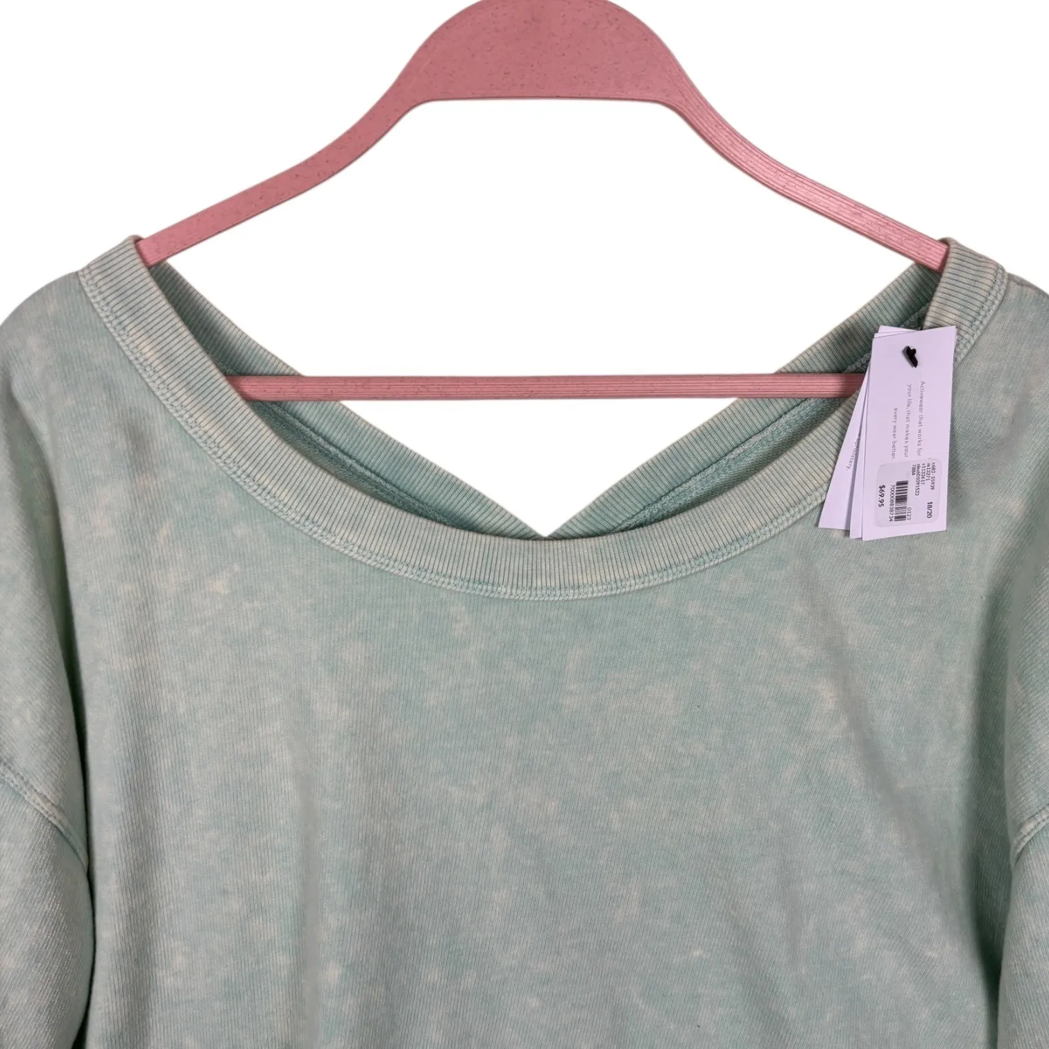 NWT LIVI Lane Bryant Crop Boatneck Ruched - Image 5