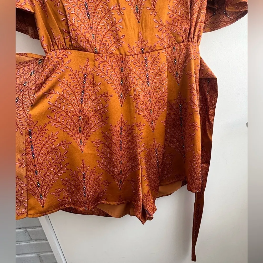 Hello Molly Midnight Noise Rust Romper‎ - Image 5