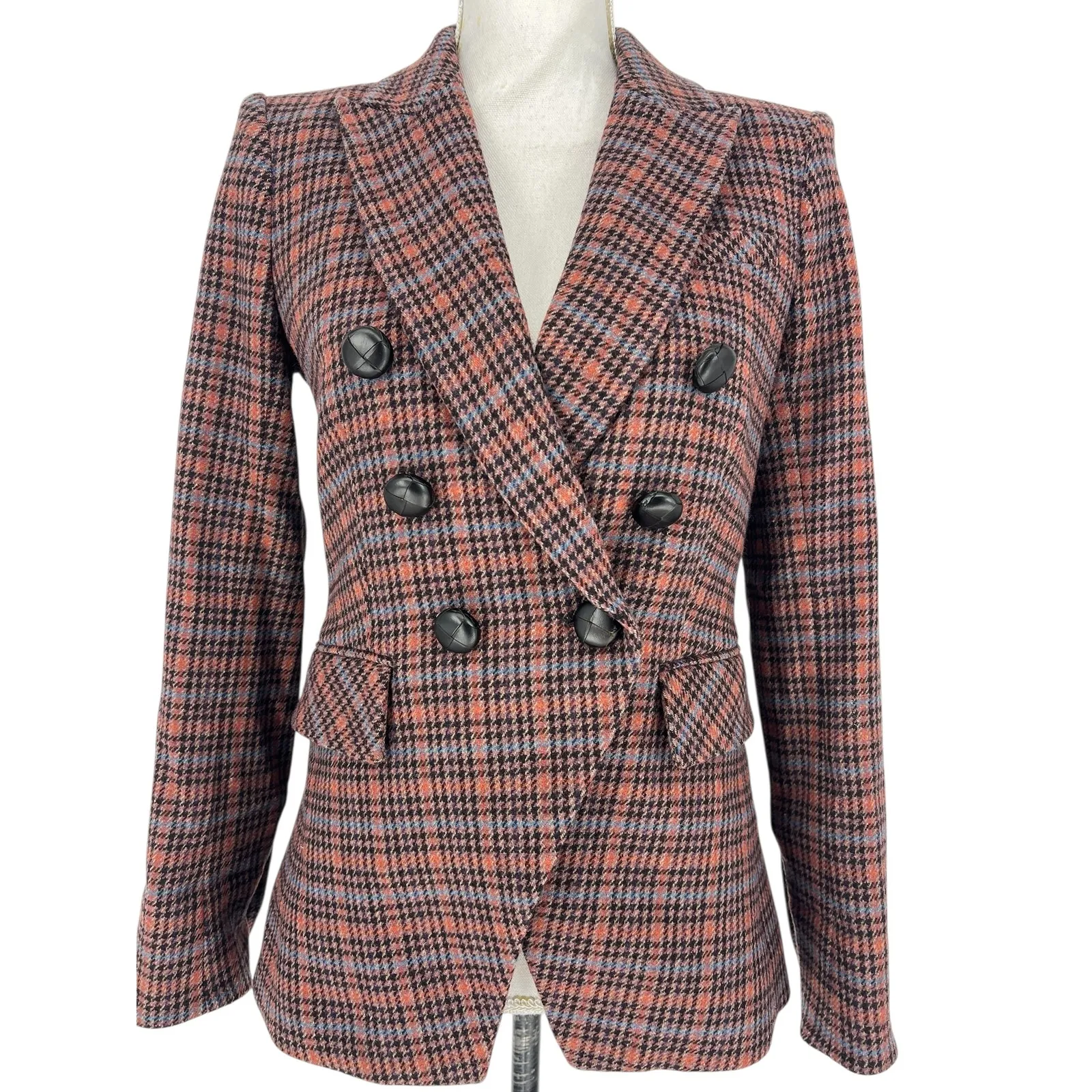Veronica Beard Red Miller Dickey Jacket in Mauve Multi - Image 6