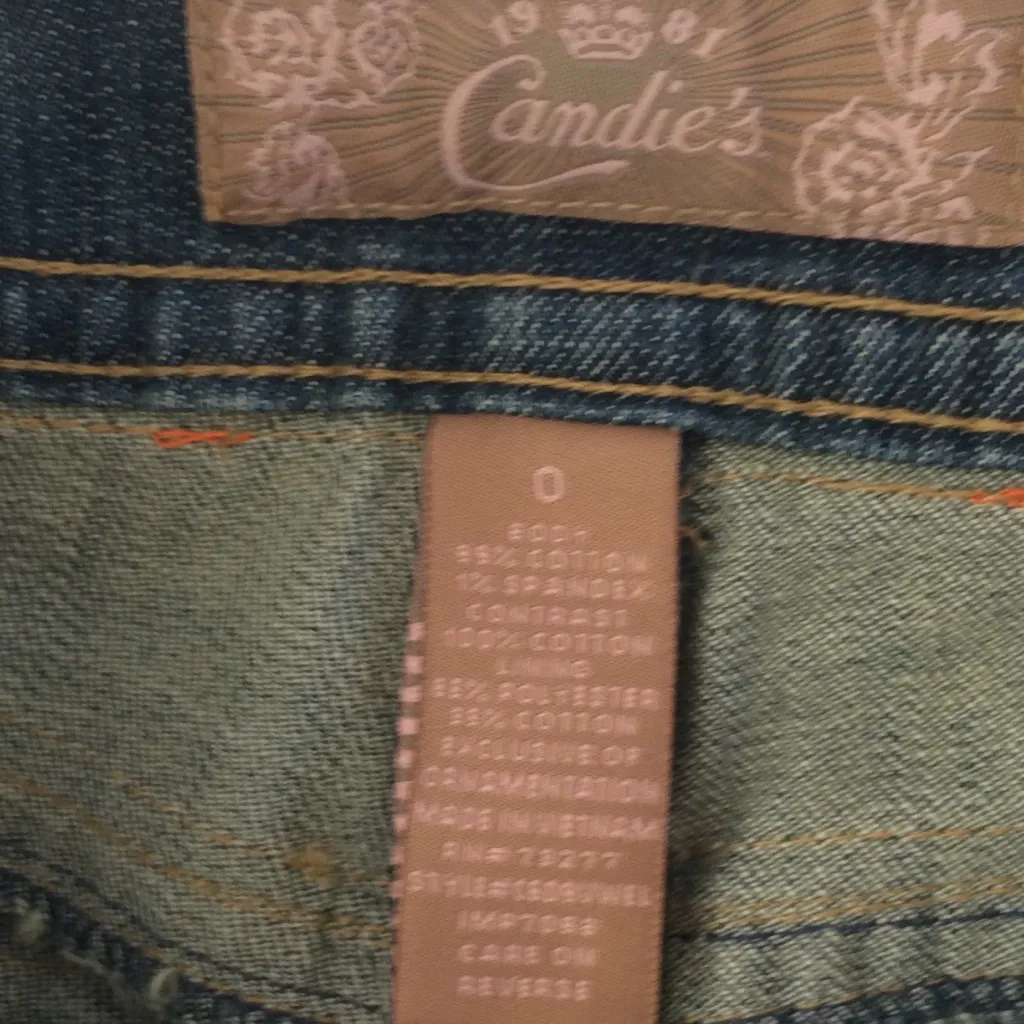 Candie’s Distressed Patch‎ Capri Jeans - Image 8