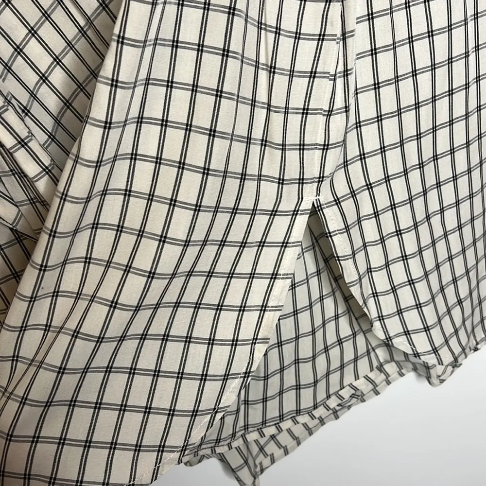 J.Jill  Button Back Plaid Woven Collared Tunic Long Sleeve Top - Image 9