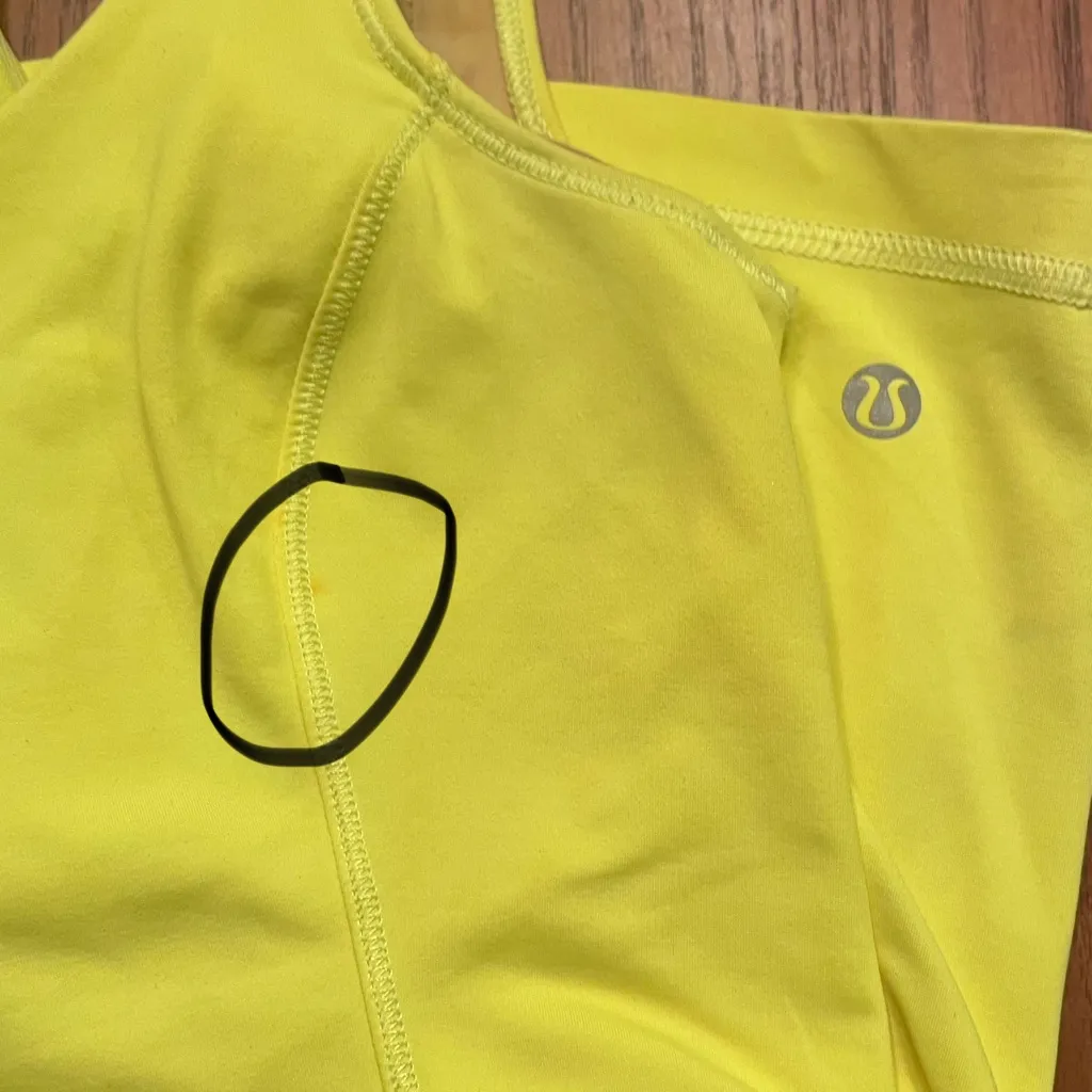 Lululemon Optimal Double Strap Cutout Back Tank Top in Ray Neon Yellow Size 4‎ - Image 16