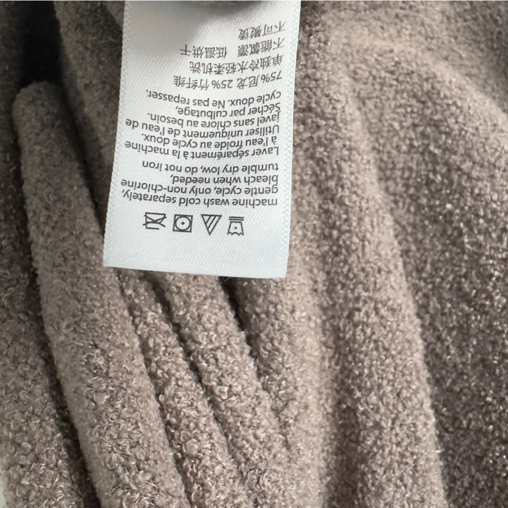 Barefoot Dreams Cozy Brown Open-Front Cardigan Long Sleeve Pockets Soft Winter S - Image 11