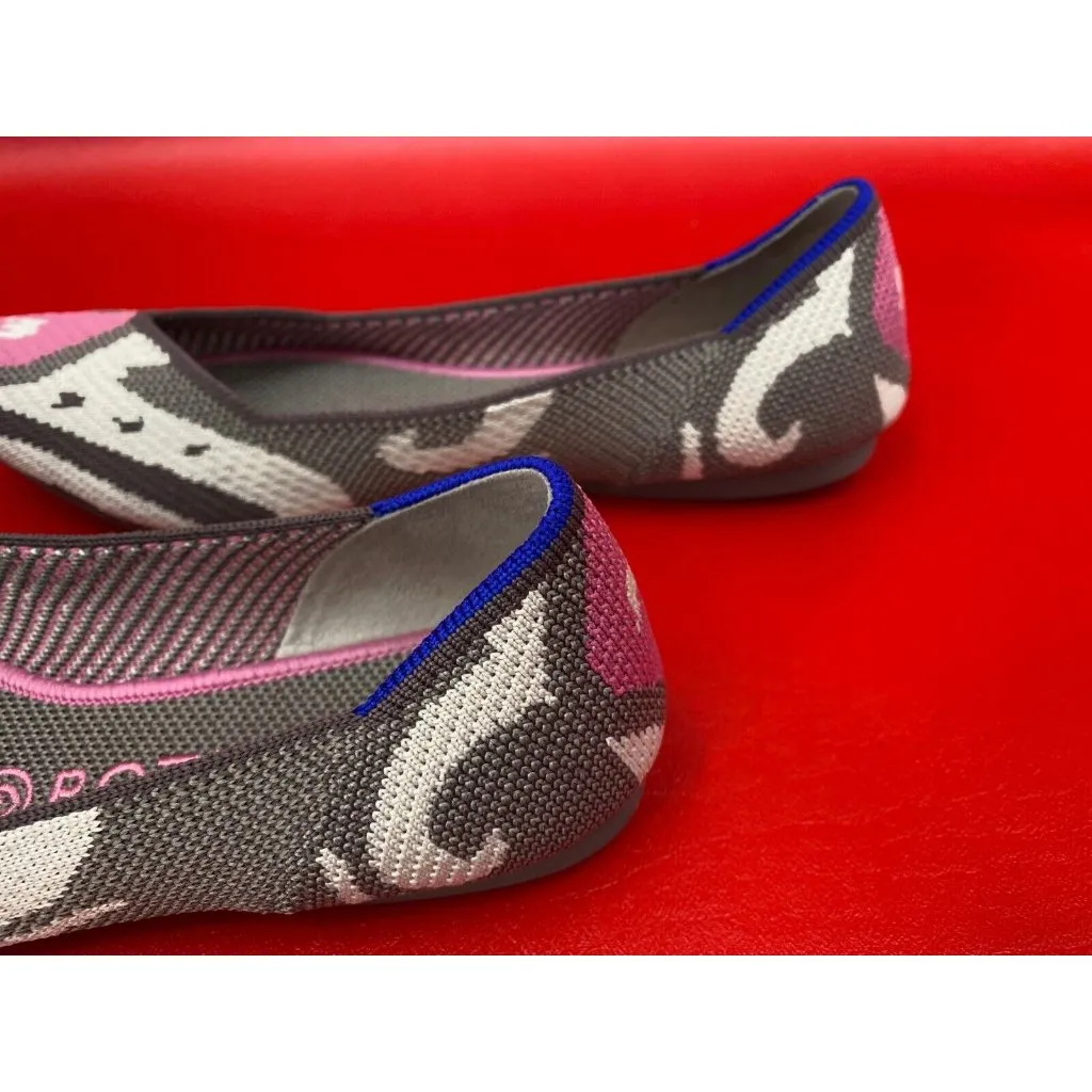 Rothy's Rare Moroccan Rose Limited Edition The Point Flats Shoes Sz 8 - Image 6