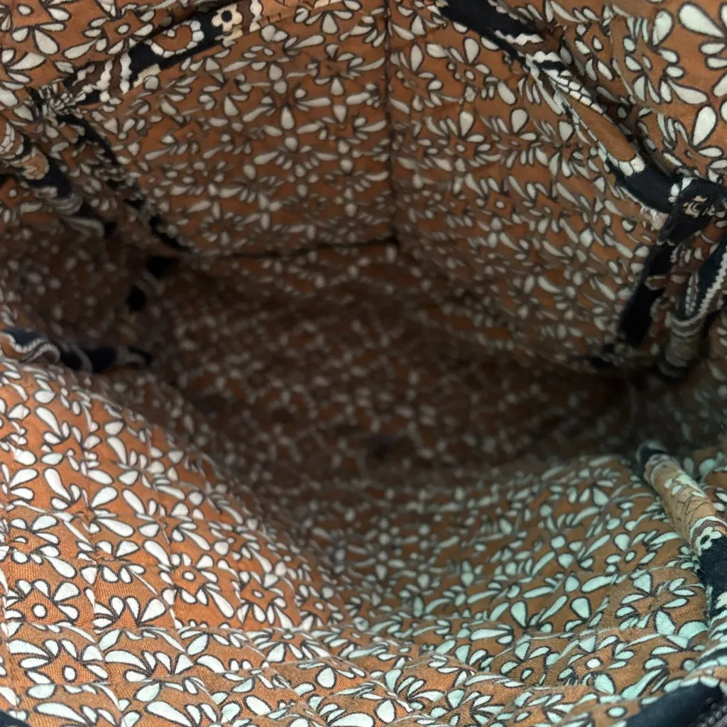 Vera Bradley  Black and Gold Embroidered Backpack - Image 14