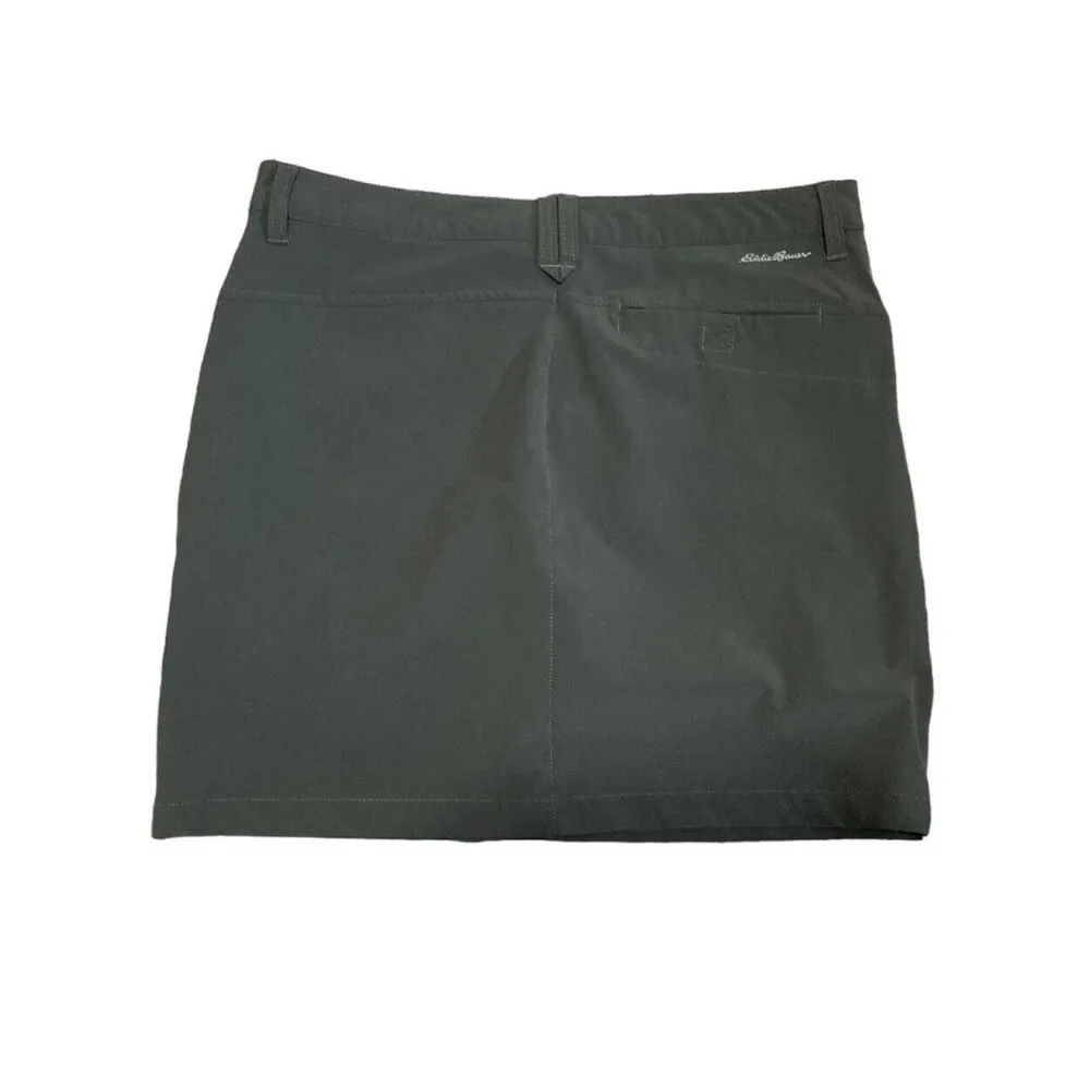 *Eddie Bauer Womens Skort Size 10 Gray Outdoor Activewear Hiking Stretch Casual - Image 5