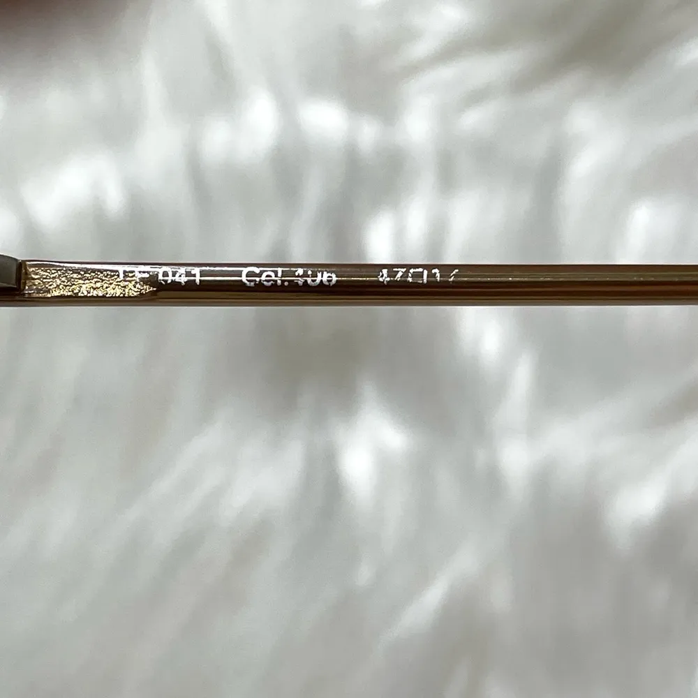 Eyeglasses Brown Rectangular Vintage - Image 6