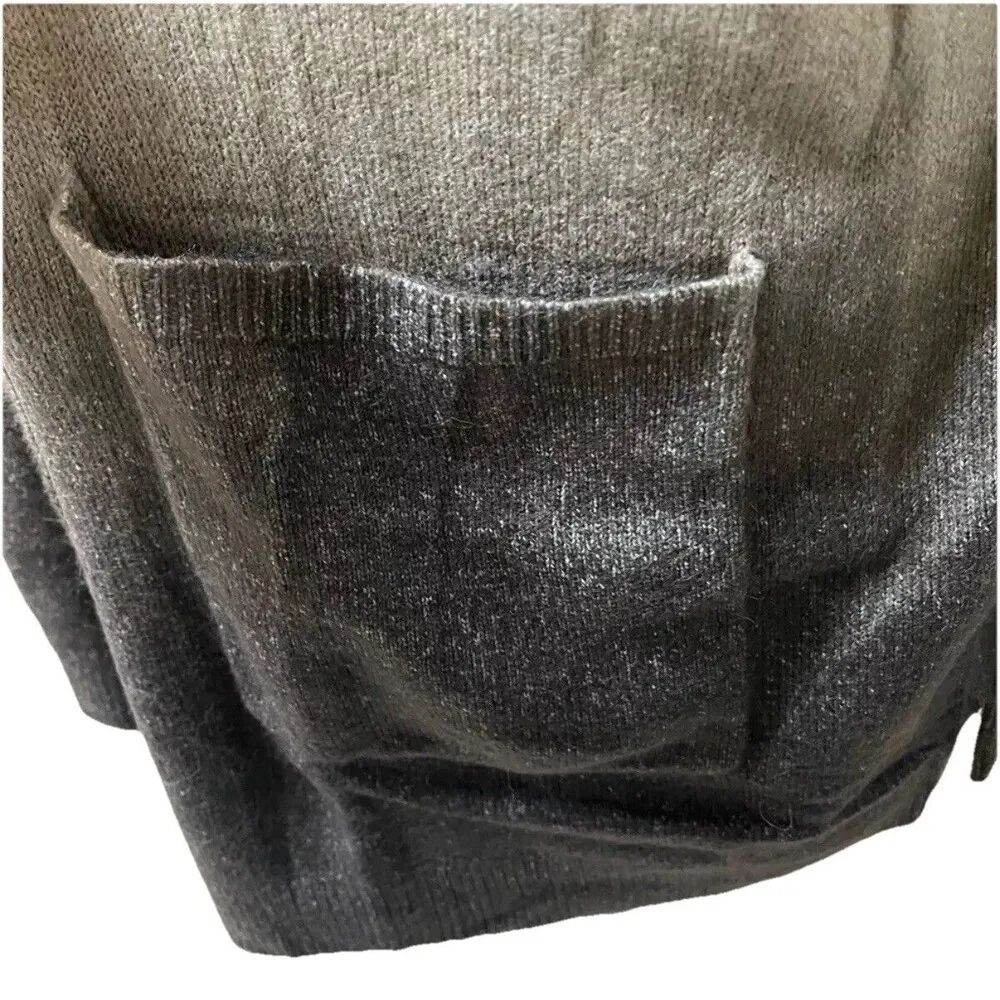 Democracy Women’s Ombré Cardigan Heather Oatmeal Charcoal Size Large 10-12 New! - Image 3