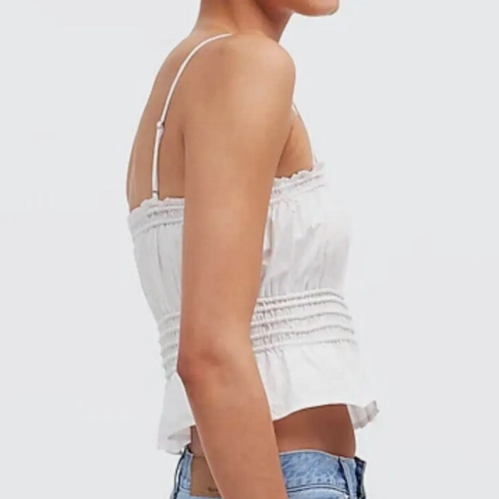 NWT  Smocked Button-Front Top in Poplin Medium - Image 10