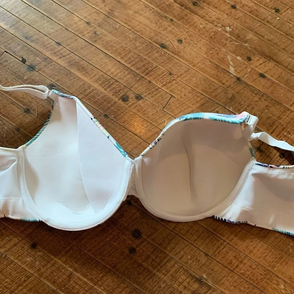 Cacique 40G multicolored feather lightly lined full coverage bra - Image 2