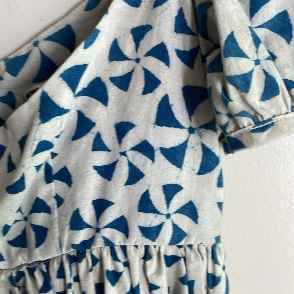 ciao lucia Diana Printed Cotton Dress Pinwheel White Size XS - Image 8