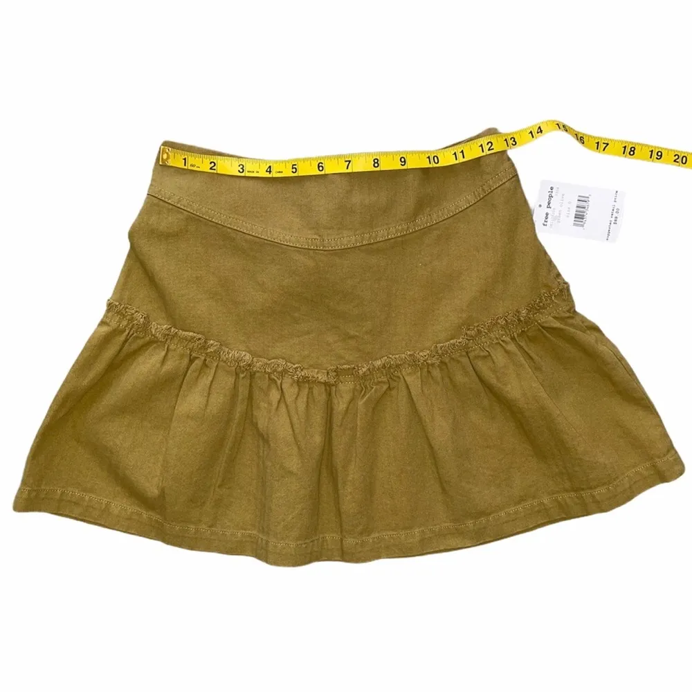 NWT FREE PEOPLE Positano denim laceup skirt sz 0 - Image 8