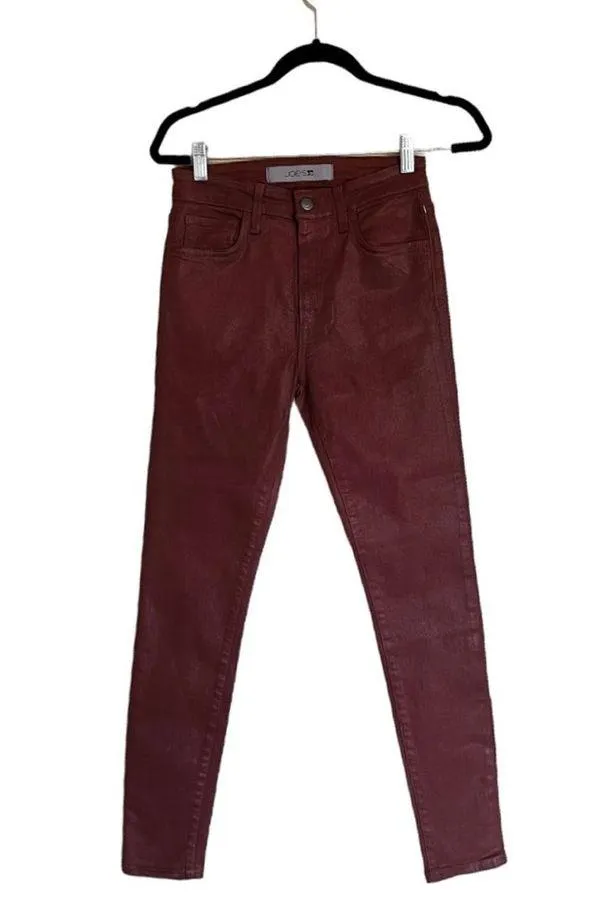 NWOT JOE'S JEANS Women's High Rise Coated Skinny Jeans In Saddleback - Image 2