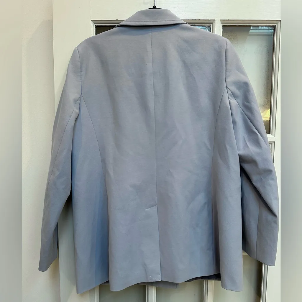 Talbots Bella Light Blue Periwinkle Double-Breasted Blazer Jacket Size 14 NWOT - Image 5