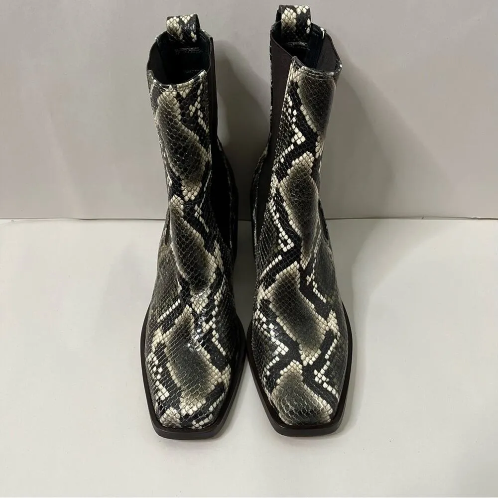 Rag & Bone Axis Boots Python Snakeskin Ankle Booties Womens Size 41 / US 11 - Image 3