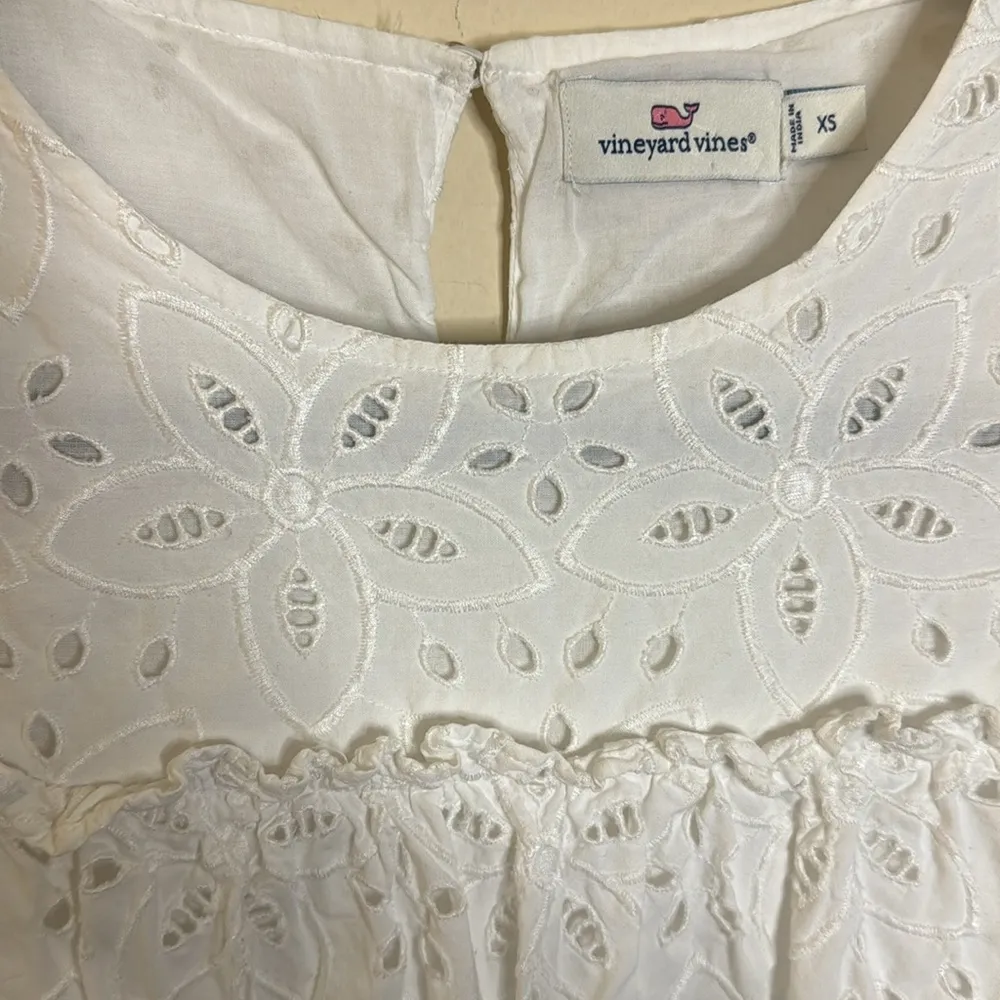 Vineyard Vines Tiered Lace Eyelet Blouse - Image 7