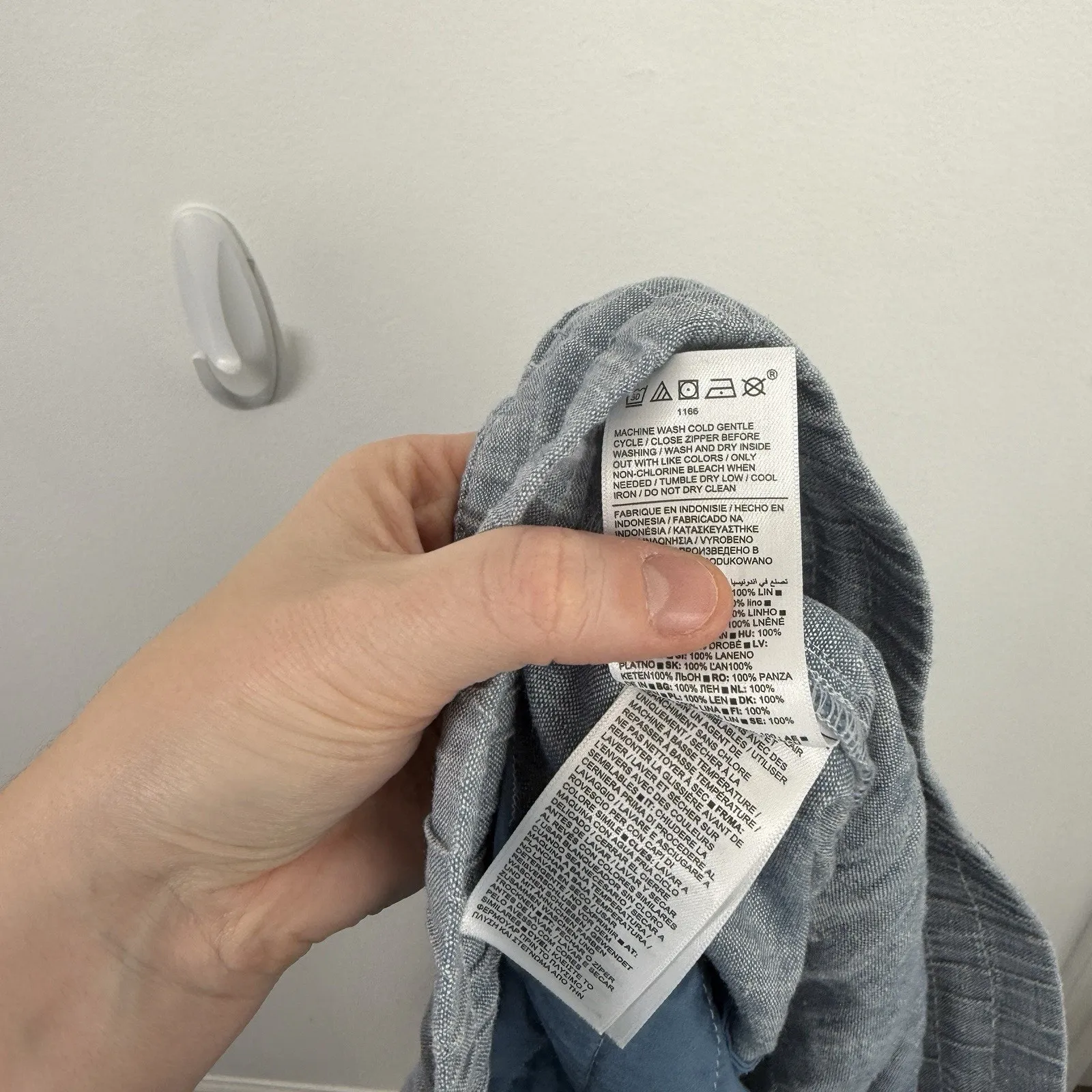 Athleta Retreat Linen Jogger Cambray Blue Lagenlook Coastal Womens 10 Tall - Image 8