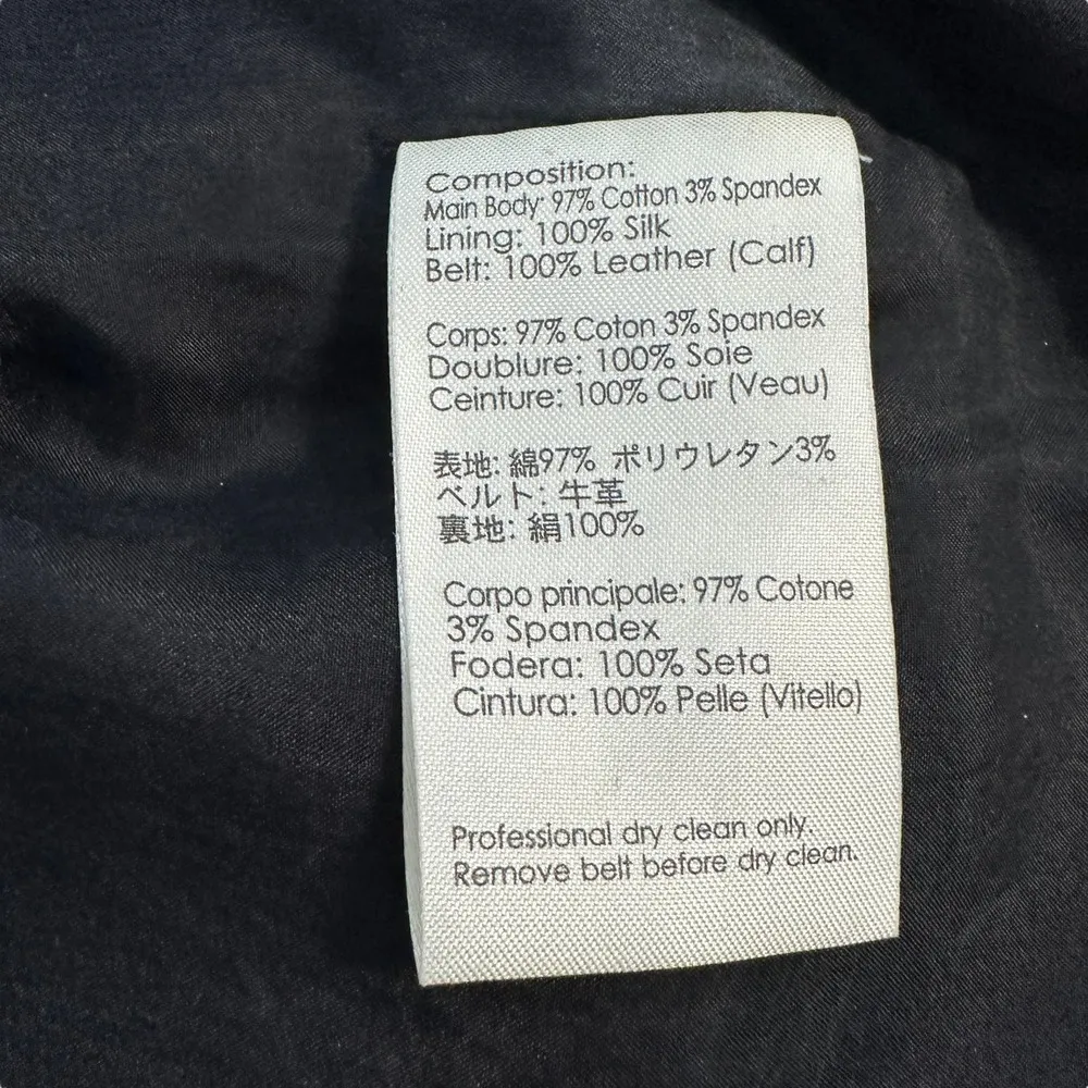 3.1 Phillip Lim Black Tuxedo-Neckline Dress Black Stretch Fitted Sheath 2 - Image 5