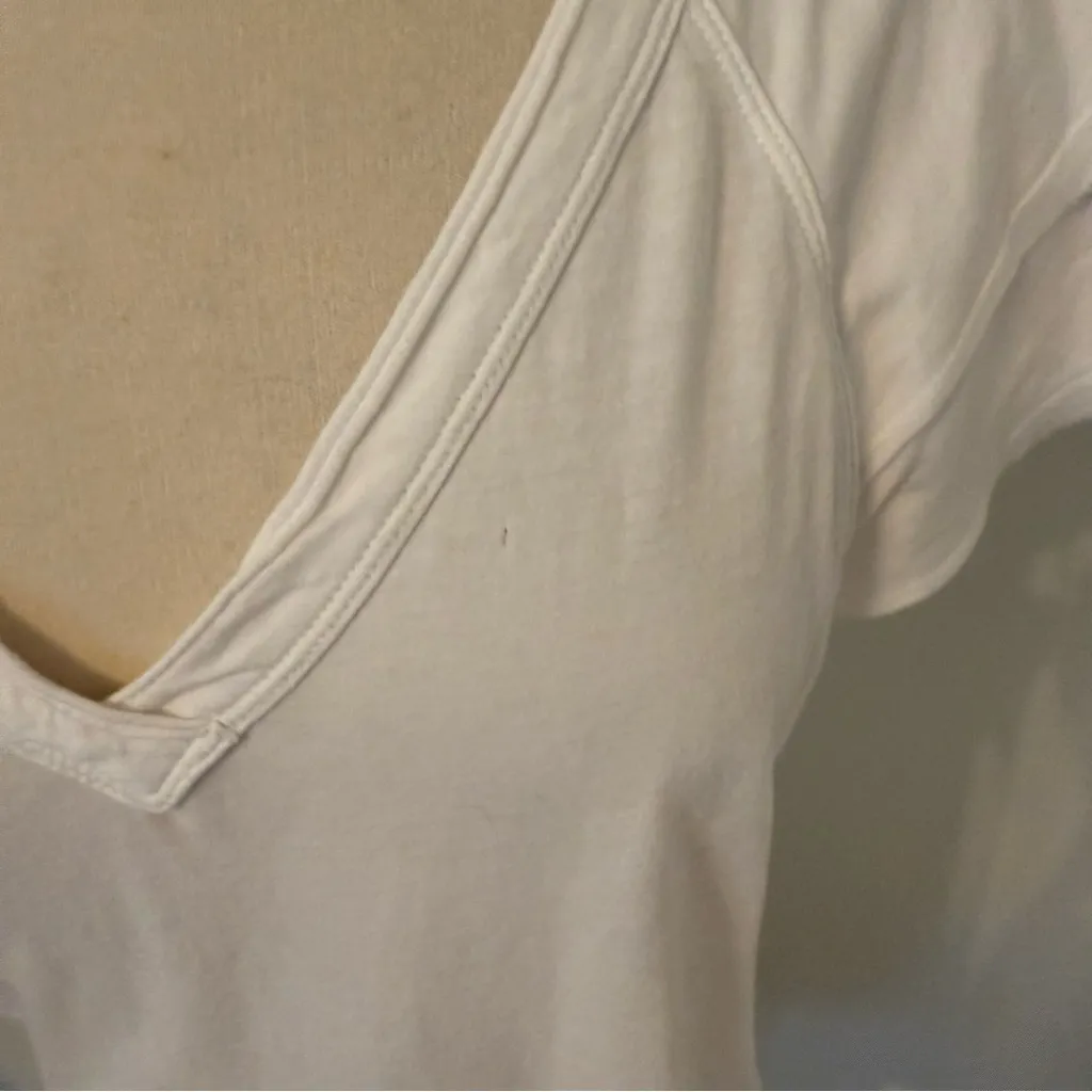 Maeve x Anthropologie Ivory White Catie Ruffle-Sleeved Tee Size Medium - Image 13