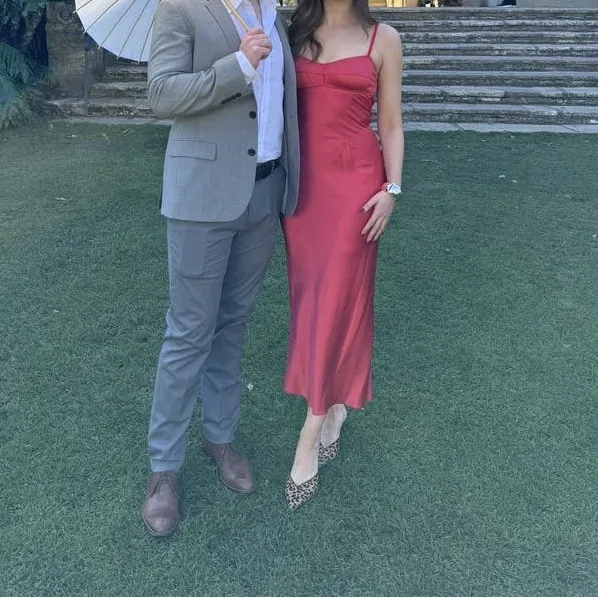 Anna October waterlilly‎ maxi dress Red Size M - Image 3