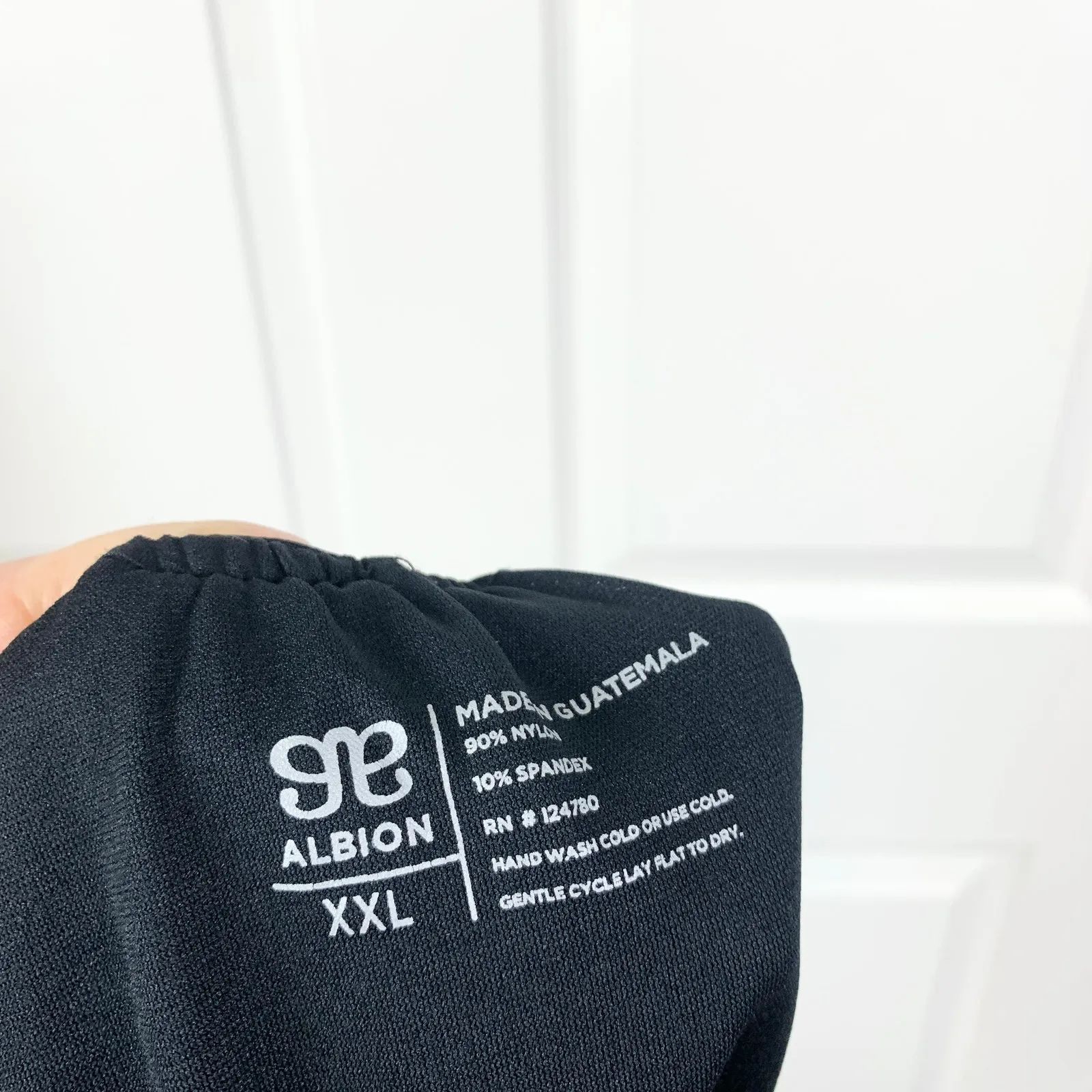 Albion The Maria One Piece Mesh Panel Swimsuit in Black Size XXL - Image 5