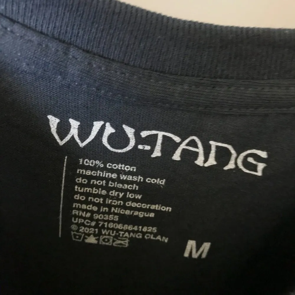 NEW Wu Tang Clan Rap Tee Tour T Shirt Music Short Sleeve 100% Cotton Solid Logo - Image 3