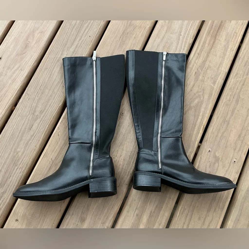 Black Leather Knee-High Boots🖤🖤 - Image 6