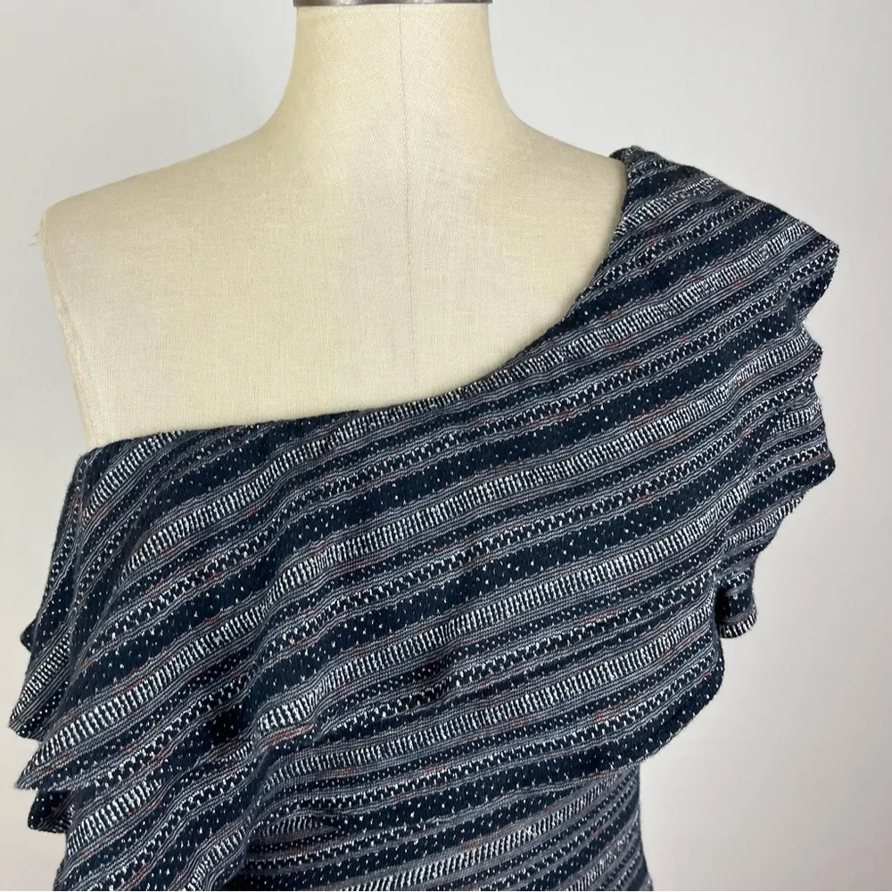 Free People Heirloom Ruffle Top in Black Combo - Image 4