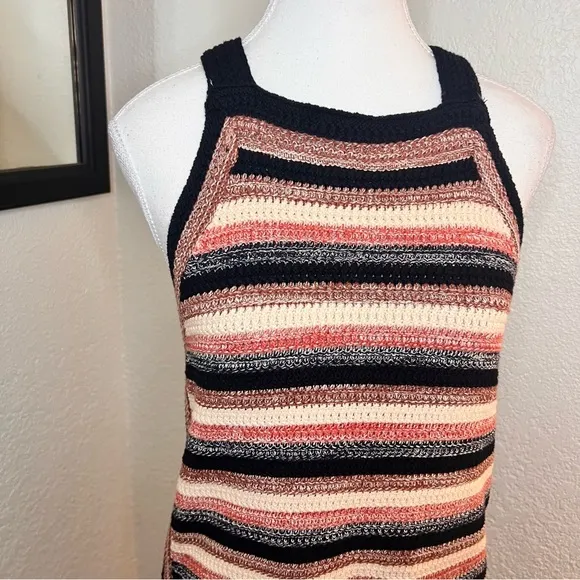 FREE PEOPLE Striped Retro‎ Ruby Knit Dress Size Medium - Image 7