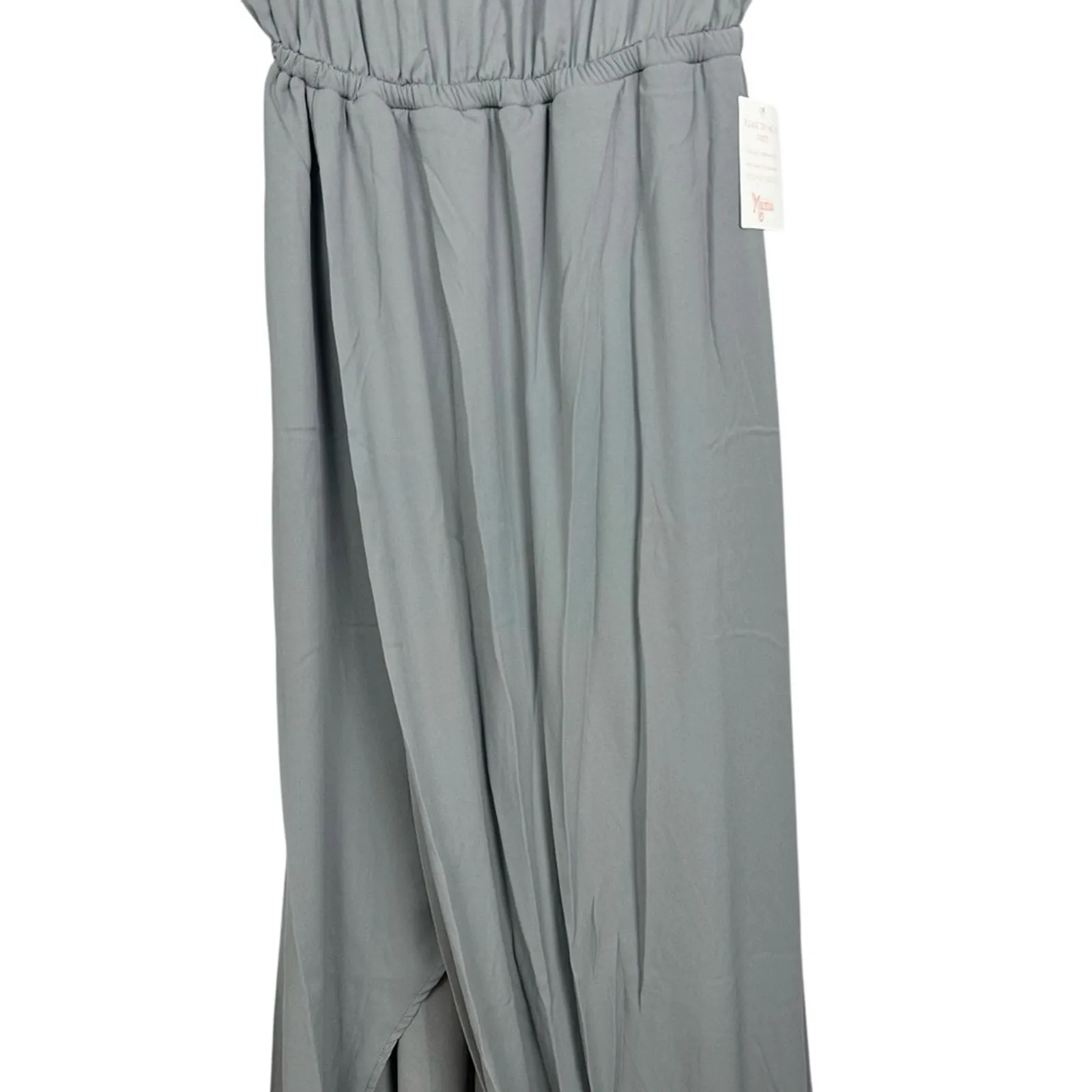 Show Me Your Mumu Kendall Maxi Dress Soft Charcoal Crisp Size Small NWT - Image 6