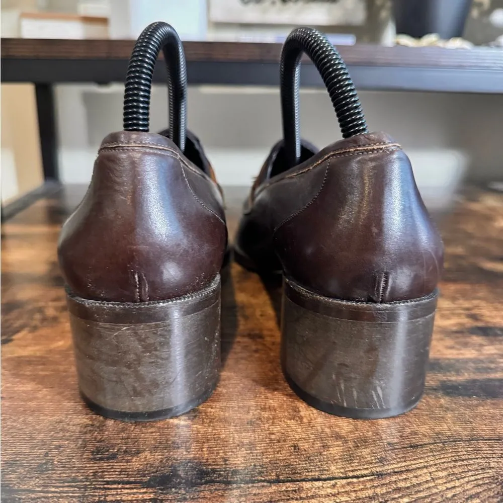 Cole Haan  Brown Leather Tassel Loafers Size‎ 9 Dress Shoes - Image 9