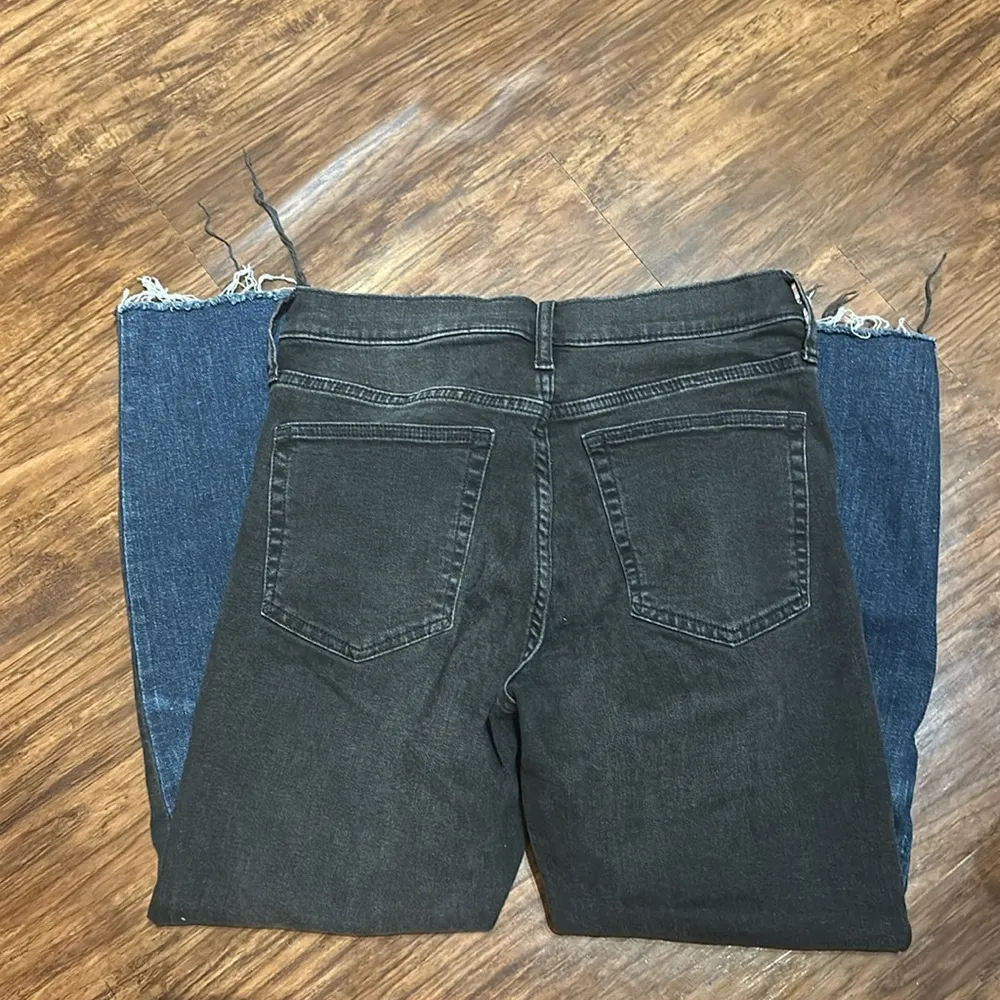 High Rise True Skinny Ankle Two-Tone Jeans - Image 7