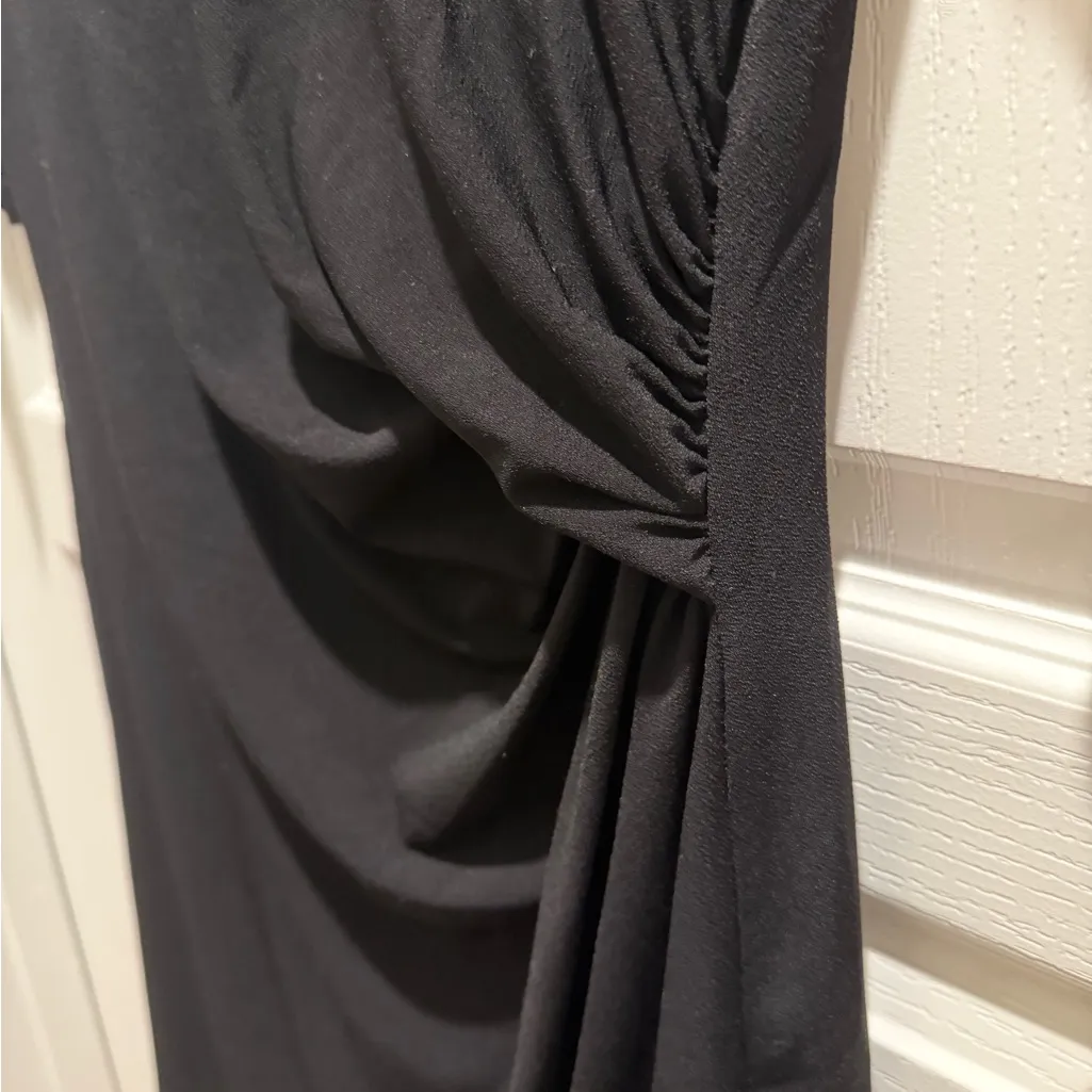 NIC & ZOE BLACK 3/4 SLEEVE DRESS sz XS - Image 5