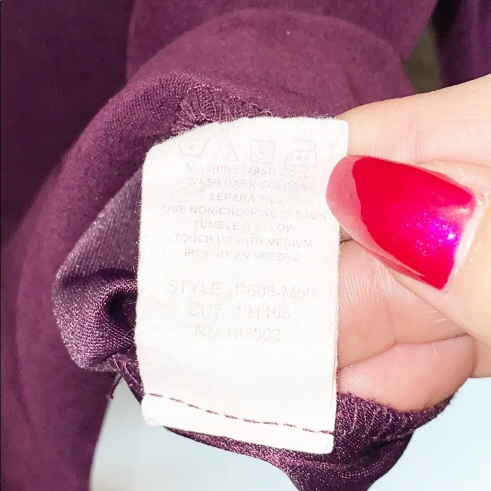 Briggs Petite Purple Suede Zip Up Blazer Jacket - Image 9